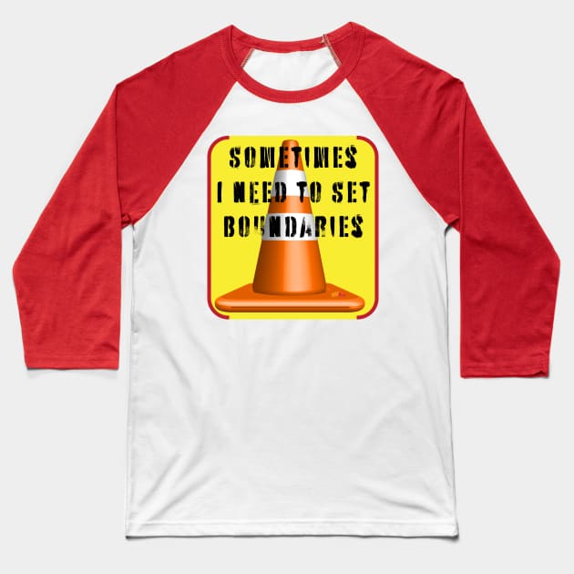 Traffic Cone Baseball T-Shirt by NN Tease